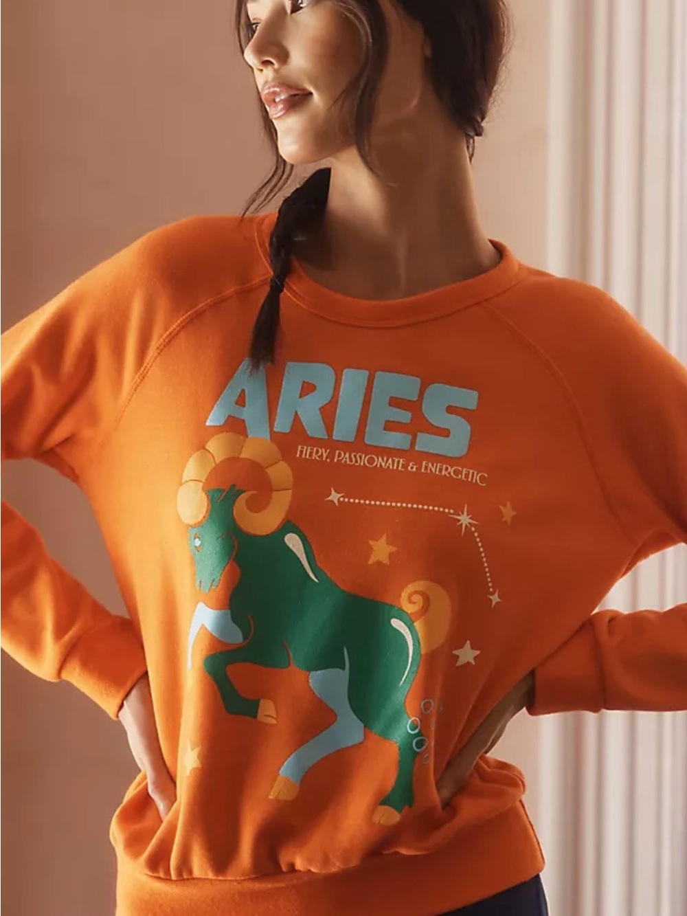 Anthropologie Midnight Rider Aries Sweatshirt Sz S